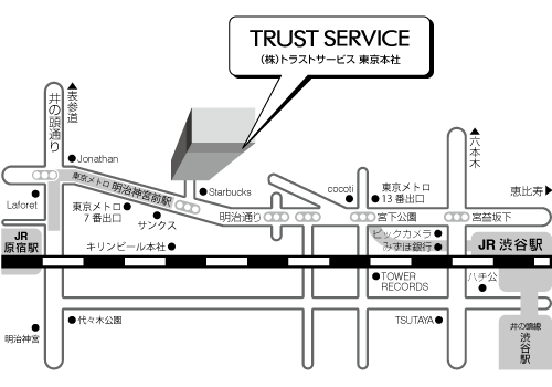 東京本社地図